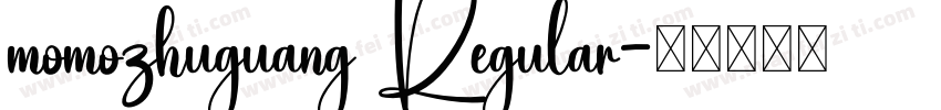 momozhuguang Regular字体转换